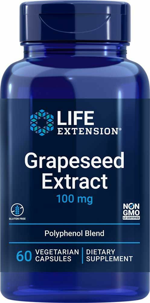 Life Extension Ekstrakt z pestek winogron, 60 kaps. 02211