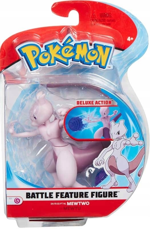 Figurka Pokemon Mewtu Mewtwo z Funkcją Ataku