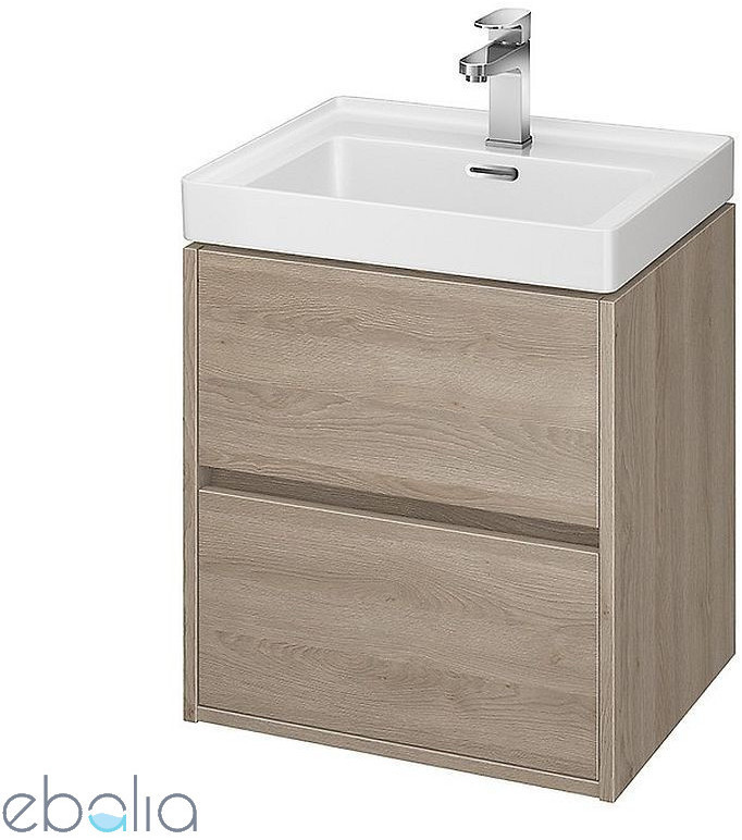 Cersanit Szafka z umywalką dąb 50 Crea S801-287) ________AUTORYZOWANY_DYSTRYBUTOR________ ZNALAZŁEŚ TANIEJ$1303 ZADZWOŃ 523-975-159 S801-287