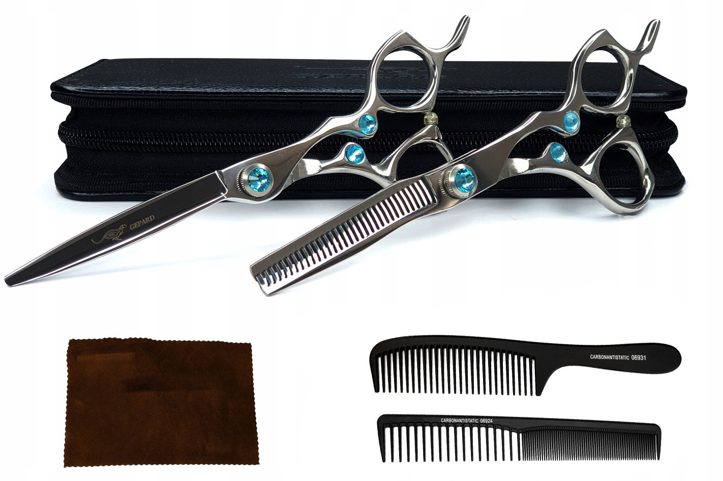 Gepard Degażówki 6,0 + Nożyczki Fryzjerskie 6,0 Exonis ZNS-03