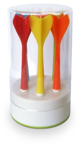 YOKO DESIGN Yoko wzór 1230 szaszłyki koktajlowe, tworzywo sztuczne/ceramika, 10,30 cm, niebieski/różowy/zielony/żółty/czerwony/pomarańczowy 1230