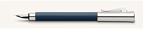 Graf von Faber-Castell fountain Pen tamitio metalowy wałek kanneliert wysokiej jakości stali nierdzewnej sprężyna, rodowane, granat 4005401417101