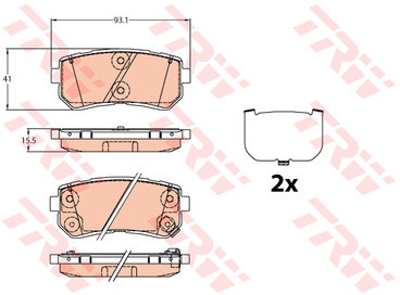 TRW KFZ Ausruestung GmbH) KFZ Ausruestung GmbH) GDB3636 GDB3636