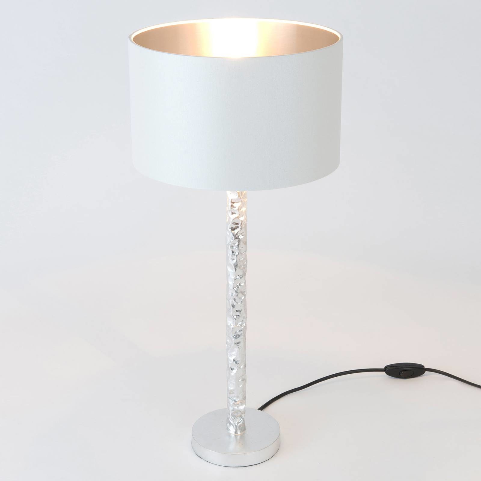 Hollander Lampa stołowa Cancelliere Rotonda srebrna 57 cm
