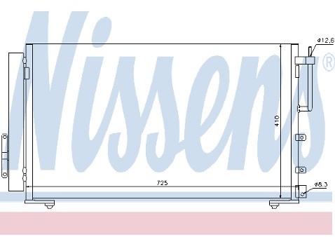 NISSENS Skraplacz, klimatyzacja 94593