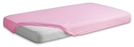 BabyMatex Multitex Nieprzemakalne prześcieradełko jersey z gumką Różowe 60x120 cm