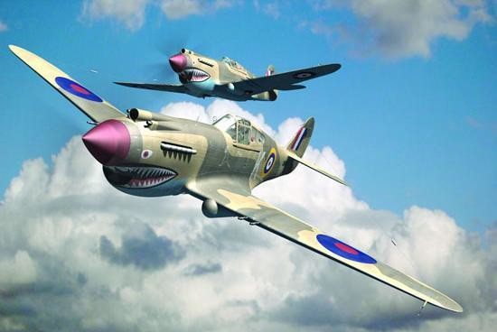 Фото - Збірна модель Amerykański Samolot myśliwski Curtiss P-40B Warhawk 02807