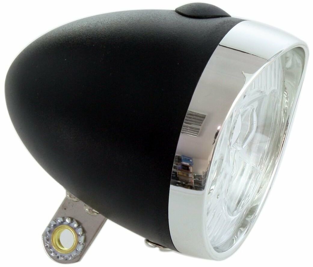 Xc Light Lampa przednia XC Light Retro - 764B, 3 diody LED, zasilane 3x AAA, czarna 140538