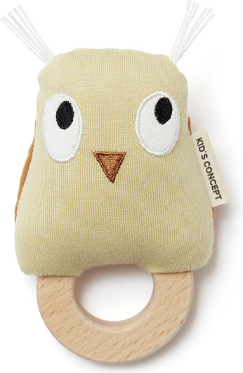 Kids Concept Grzechotka Edvin sowa jasnozielona 1000563
