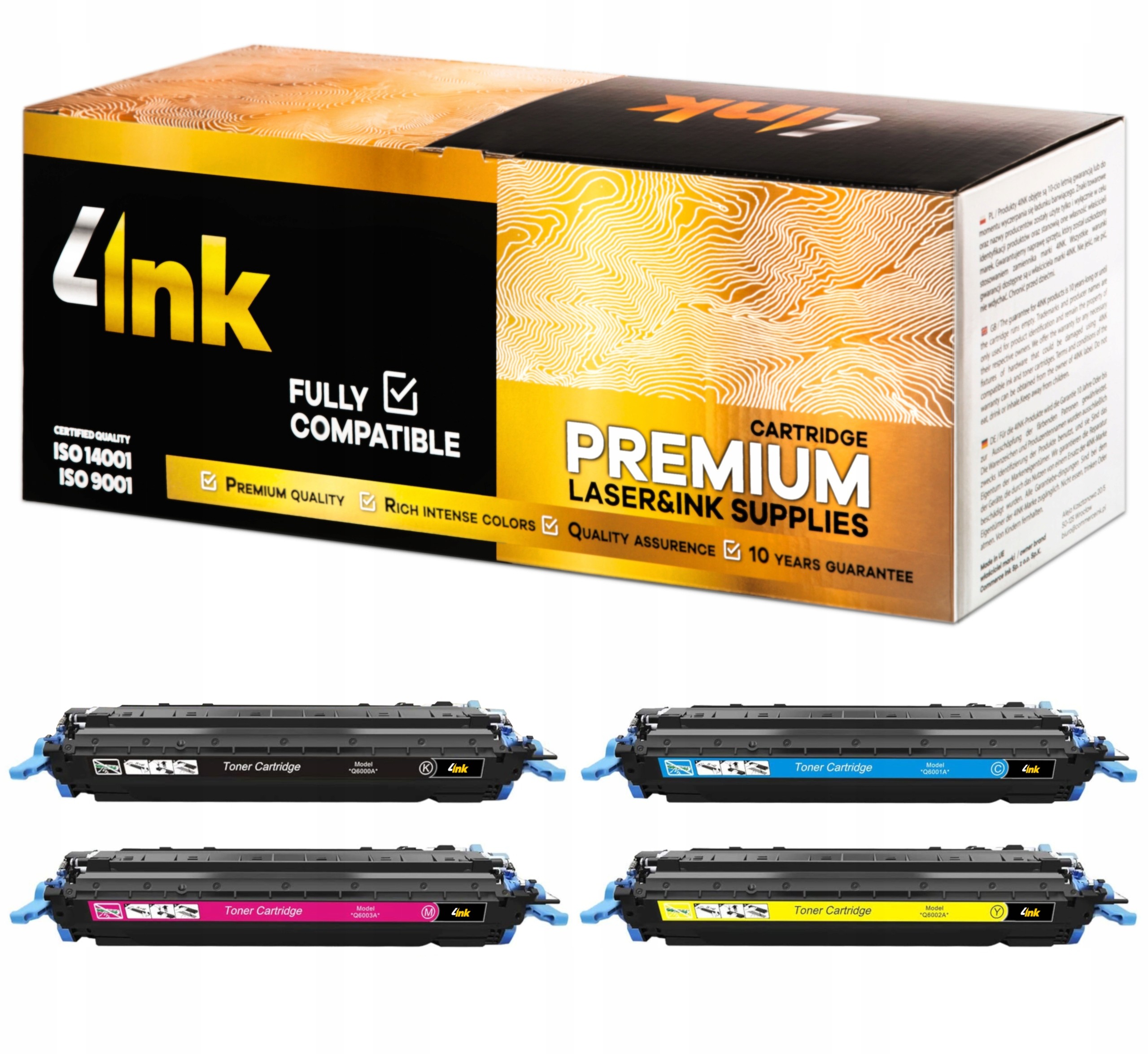 4x Toner Do Hp 2600 2605 CP2600 CM1015 CM1017 Mfp