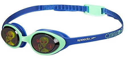 Speedo Illusion okulary do pływania Junior niebieski/zielony/Alien Hologram 8-11597C620