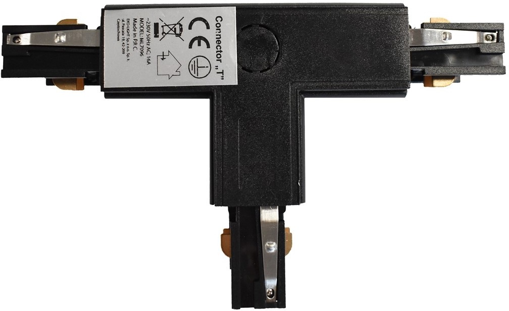 ECO-LIGHT Łącznik Lampy Track Light Black 3 Circuit Typ T UR ML7096