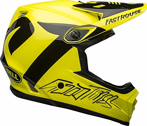 Bell Kask rowerowy dla dorosłych, uniseks Full-9 Fusion, Fasthouse Newhall Gloss Hi-Viz/czarny, L