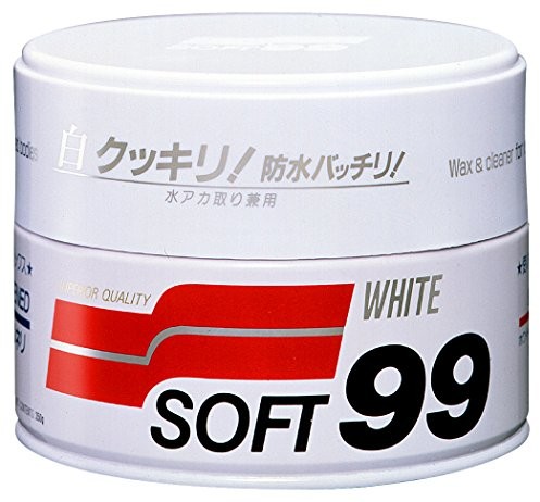 Soft soft99 White wax do białych i jasny obraz lakiery 350 G 20