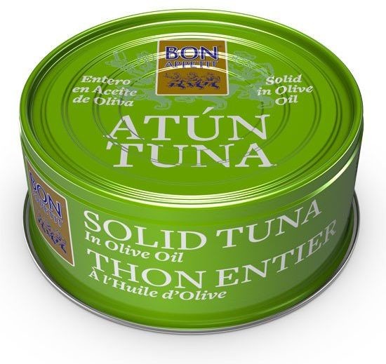 Bon appetit Stek z tuńczyka w oliwie w puszce 160g Bon Appetit 684-uniw
