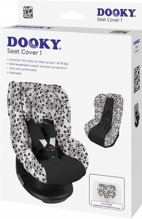 DOOKY Pokrowiec do fotelika 9-18kg Little Leopard