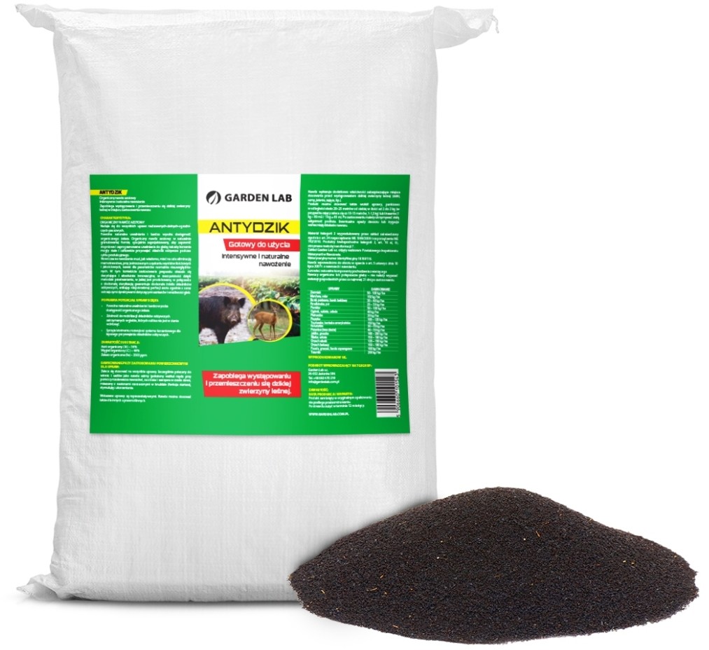 Garden Lab Odstraszacz dzików, saren, jeleni Antydzik. Środek odstraszający zwierzynę leśną 20kg.