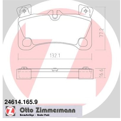 ZIMMERMANN Klocki hamulcowe - komplet 24614.165.9