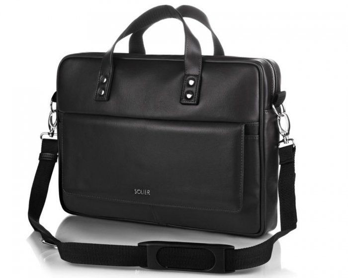 Solier Solier2017 TORBA MĘSKA NA LAPTOP S32 WESTPORT CZARNA TORBA S32 BLACK