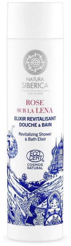 Siberica Natura Rose, eliksir pod prysznic i do kąpieli Rose De Grasse & Snow Cladonia, 250 ml
