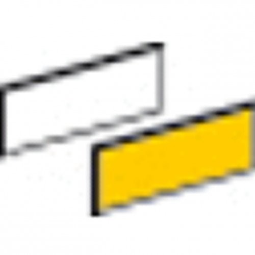Ospel Etykieta-8x27mm-do-ramki-30x40mm-biała-żółta ZBY0102