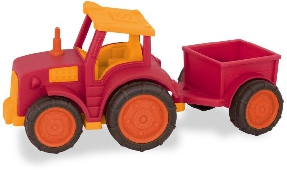 B.Toys CZERWONY TRAKTOR duży pojazd z przyczepką BX VE1018 BX VE1018