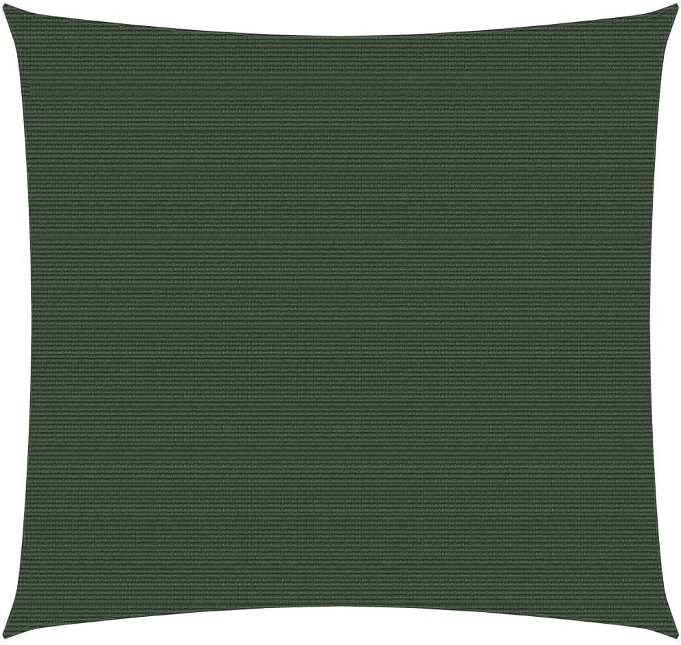 VidaXL Żagiel przeciwsłoneczny, 160 g/m, ciemnozielony, 3x3 m, HDPE 311439 VidaXL