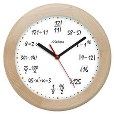 Atrix Zegar drewniany rondo matma #7 ATW301M5