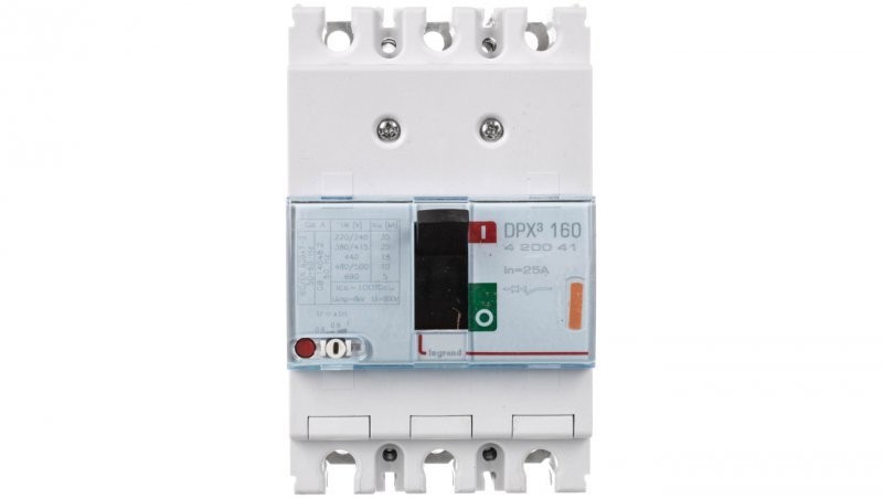 Legrand Wyłącznik mocy 3P 25A 25kA DPX3 160 420041 420041