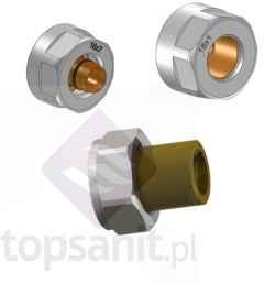 Vario Term Varioterm Vision złączka zaciskowa adapter) na instalację AluPex 16x2) kolor chrom M766B002002 M766B002002