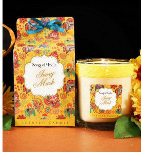 Song Of India Świeca sojowa w szkle - Piźmo - 200g Story Little Pleasures