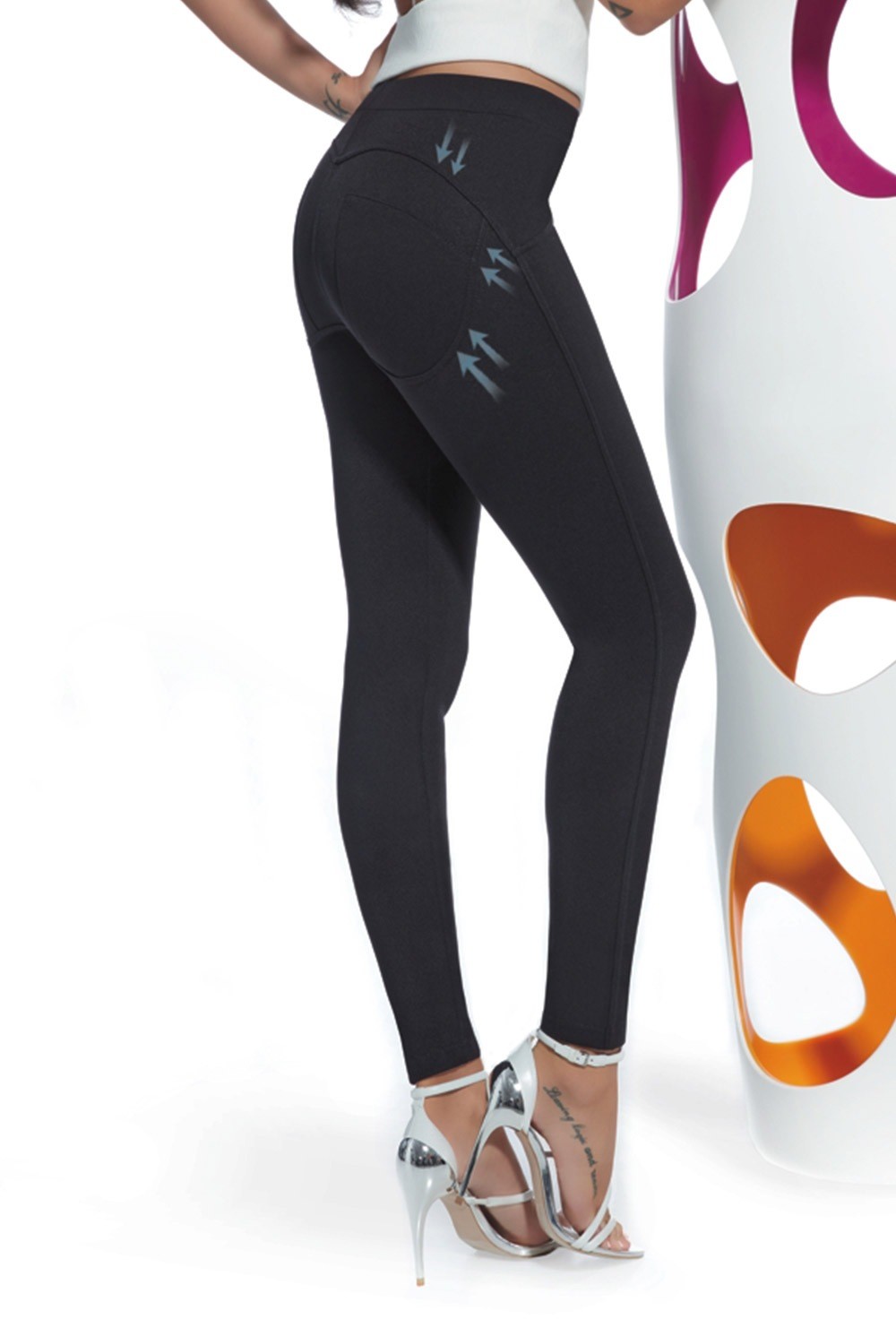 Basbleu Legginsy damskie Iggy z efektem push-up