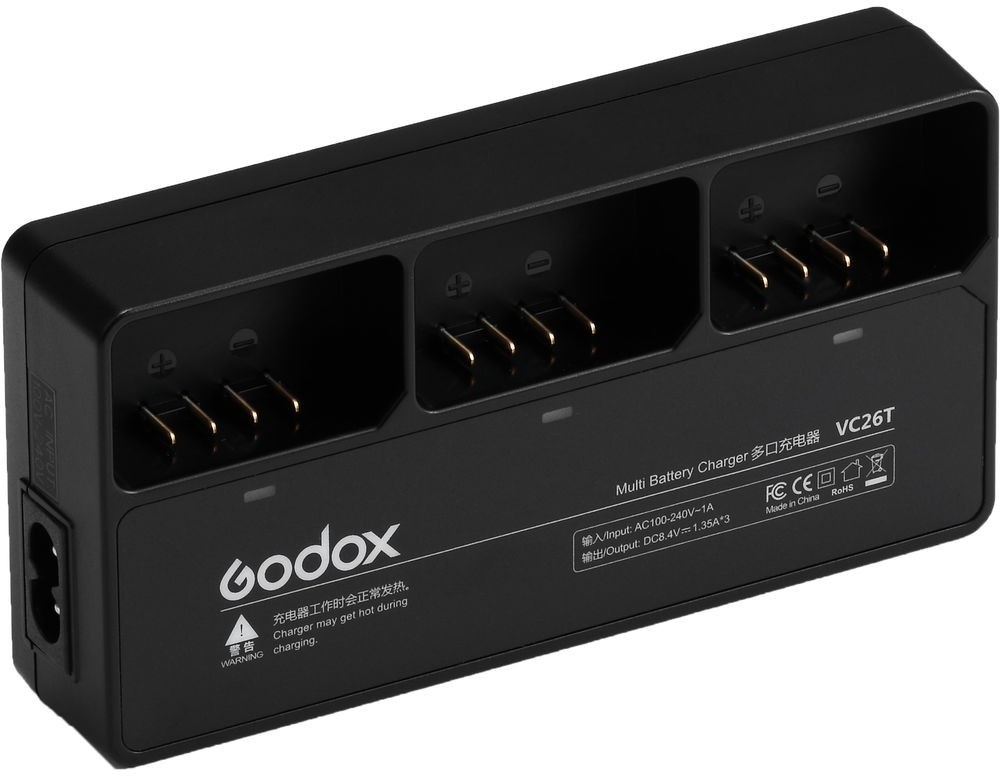 Godox Godox VC26T potrójna ładowarka do baterii VB26 (Lampy V1)