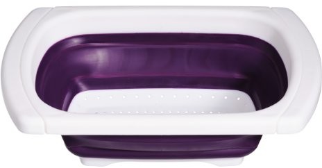 Premier Housewares Premier housewares Zing wystarczy je lappbares durszlak do umywalek z uchwytami z możliwością przedłużenia Fioletowy/biały 0805115