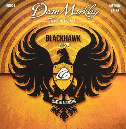 Dean Markley BLACKHAWK COATED 80/20 A STRINGS MEDIUM 13-56 DM8021