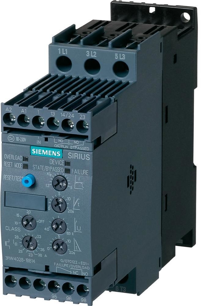 Siemens Soft Start Siemens 3RW4027 3RW4027-1BB14 110-230 V/AC dla silników 230/400 V 7 5/15 k 3RW4027
