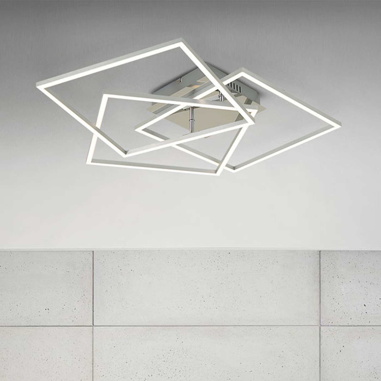 Briloner Frame WiFi CCT, pilot, aluminium, 57x57 cm
