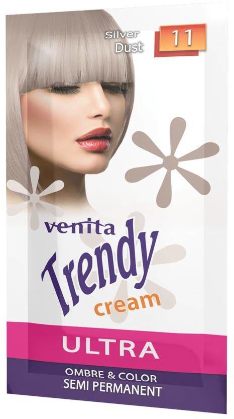 Venita Trendy Cream Ultra krem do koloryzacji włosów 11 Silver Dust 35ml 99858-uniw
