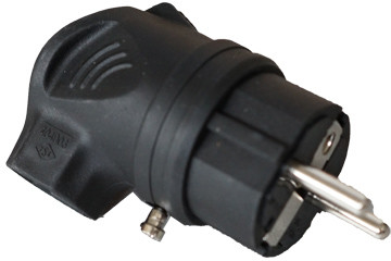 Wtyczka Gumowa kątowa 16A 230V Uni-Schuko guma