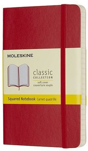 Moleskine Notes Classic 9x14 kratka - czerwony MOLESKINE