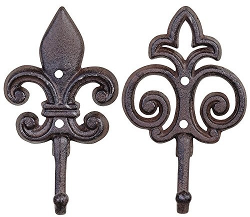 Esschert Design lh75 sortowane haki, żeliwo, brązowa, 12,1 x 5,3 x 19,7 cm LH75