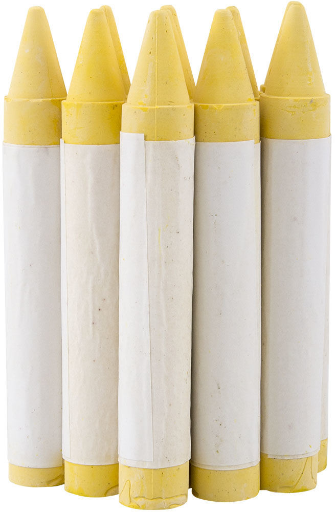 ATS Kreda do opon, marker żółta woskowana 12 sztuk