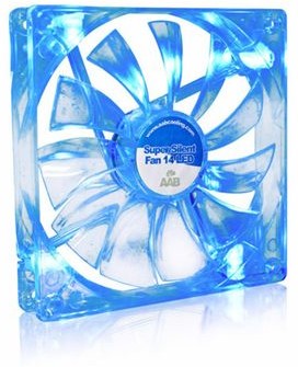 AAB Cooling Cooling Cooling Cooling Super Silent Fan 9 Blue LED FAN039
