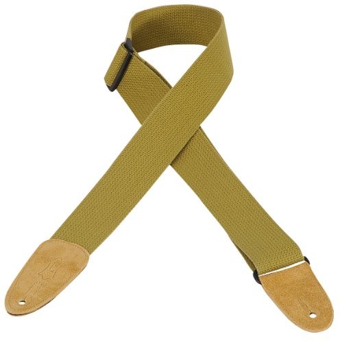 Levy's Levy's 5 cm bawełna ze skórzanymi końcówkami - brązowa MC8-TAN