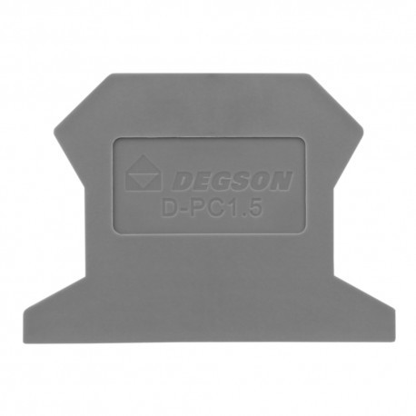 DEGSON Płytka końcowa do złączki szynowej 1,5mm2 PC1,5 DGN 3558 D-PC1.5-01P-11-00AH