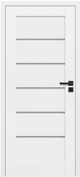 Drzwi bezprzylgowe pokojowe Toreno 70 lewe kredowo-białe