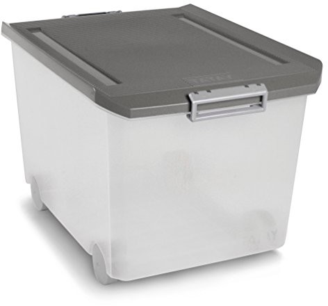 Tatay tatay pudełko do przechowywania z rolki, tworzywo sztuczne, 60 L, 56,5 x 40 x 36,2 cm 1150322