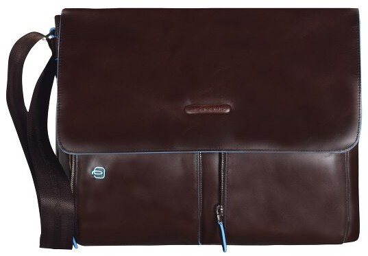 Piquadro Blue Square Torba messenger skórzana 37 cm przegroda na laptopa mahagonibraun CA3337B2-MO