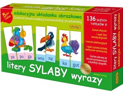 Adamigo Zest. Edukacyjny Litery Sylaby Wyrazy 6076