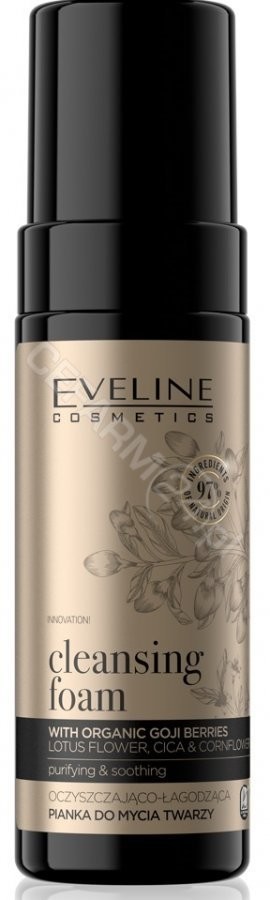 Eveline Cosmetics Organic Gold Cleansing Foam oczyszczająco-łagodząca pianka do mycia twarzy 150ml